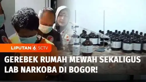 VIDEO: Rumah Mewah di Bogor Jadi Lab Narkoba, 1 Ton Tembakau Sintetis Senilai Rp355 M Disita