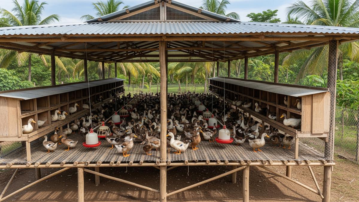 7 Desain Kandang Itik Petelur Skala 100 Ekor di Lahan Sempit 3x6 Meter