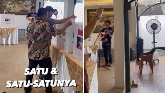 Momen Rian D'Masiv Nyanyi di TPS Ini Curi Perhatian, Jadi Hiburan Peserta Pemilih