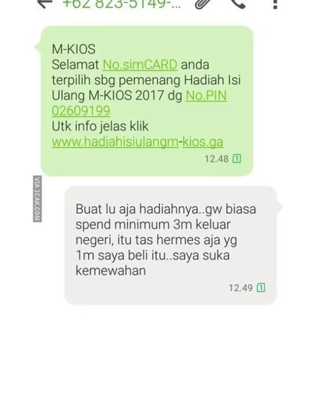 6 Balasan Chat Penipuan Modus Menang Undian Ini Kocak, Senyum Puas Bacanya