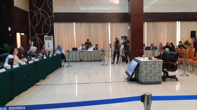 Capim KPK Roby Arya Brata menjalani uji publik, Kamis (29/8/2019).