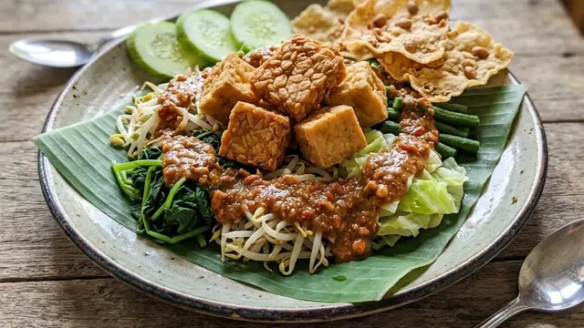 Resep Pecel Tempe Tahu Pedas