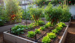 Kebun Sayur Hemat Air (Water-Wise Vegetable Garden)/Jenis Kebun Paling Hemat Air (Sumber: gemini.com)