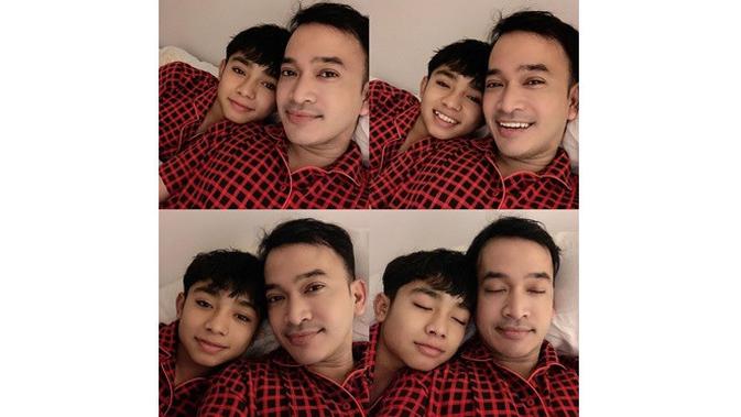 6 Potret Betrand Peto dan Ruben Onsu Pakai Baju Couple, Makin Mirip (sumber: Instagram.com/betrandpetoputraonsu)