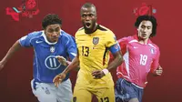 Piala Dunia 2022 - Enner Valencia, Kleberson, Ahn Jung-hwan&nbsp;(Bola.com/Bayu Kurniawan Santoso)