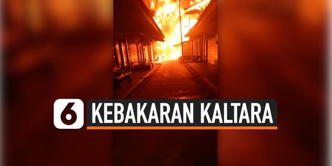 VIDEO: Kebakaran 60 Lebih Rumah di Nunukan