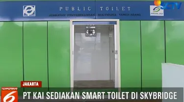 Smart toilet ini dilengkapi indikator gerak untuk mengetahui ada tidaknya orang yang sedang menggunakan.