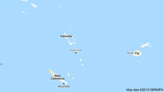 Lokasi Vanuatu.