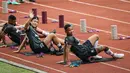 Dua pemain asing lainnya adalah Bae Sin-Young (tengah) dan Alex Goncalves (tidak terlihat). Sin-Young adalah gelandang asal Korea Selatan, sedangkan Alex merupakan penyerang asal Brasil. (Foto: Bola.com/Bagaskara Lazuardi)