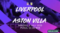 Premier League - Liverpool Vs Aston Villa (Bola.com/Adreanus Titus)