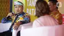 Wali Kota Tarakan, Khairul saat diskusi Lintas Generasi: Geliat Industri Hiburan dan Pariwisata Pasca Pandemi yang digelar pada ajang Festival 6 di Senayan Park, Jakarta, Minggu (9/7/2023). (Liputan6.com/Helmi Fithriansyah)