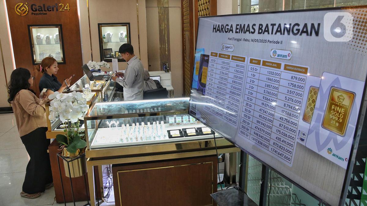 Harga Emas Pegadaian Hari Ini 18 Juni 2025 Rontok, Berikut Daftarnya