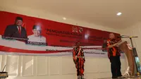 Ketua DPD RI, AA LaNyalla Mahmud Mattalitti saat menyampaikan orasi kebangsaan yang diselenggarakan MPW Pemuda Pancasila Provinsi Jambi di Graha Pemuda Pancasila Provinsi Jambi, Minggu (25/6/2023). (Ist)