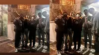 Instagram story Suga dan RM BTS bersama anggota BTS lainnya. (Dok: Instagram @agustd dan @rkive)