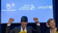 Novak Djokovic bergabung dengan sejumlah atlet dan selebriti yang sebelumnya lebih dulu ditunjuk menjadi Goodwill Ambassador UNICEF. 