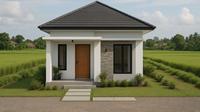 Model Rumah 6x9 di Kampung Tampak Mewah Tapi Murah