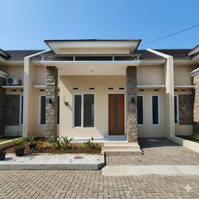 Inspirasi Desain Rumah Ukuran 45 di Lokasi Komplek Perumahan Sederhana. Gemini