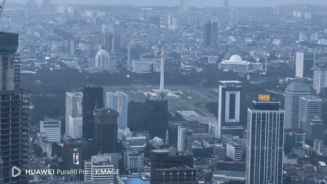 <p>Hasil foto Monumen Nasional (Monas) ikon kota Jakarta menggunakan Huawei Pura 80 Pro. (Liputan6.com/ Anka Fergy Agustian)</p>