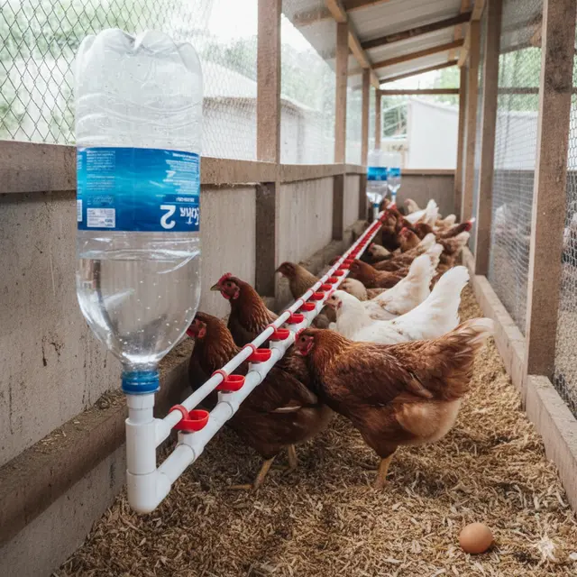 Desain Tempat Minum Ayam