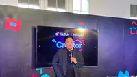 Menteri BUMN Erick Thohir dalam peluncuran TikTok-PosAja! Creator House, di Kota Tua, Jakarta, Rabu (10/7/2024) (dok; Arief)