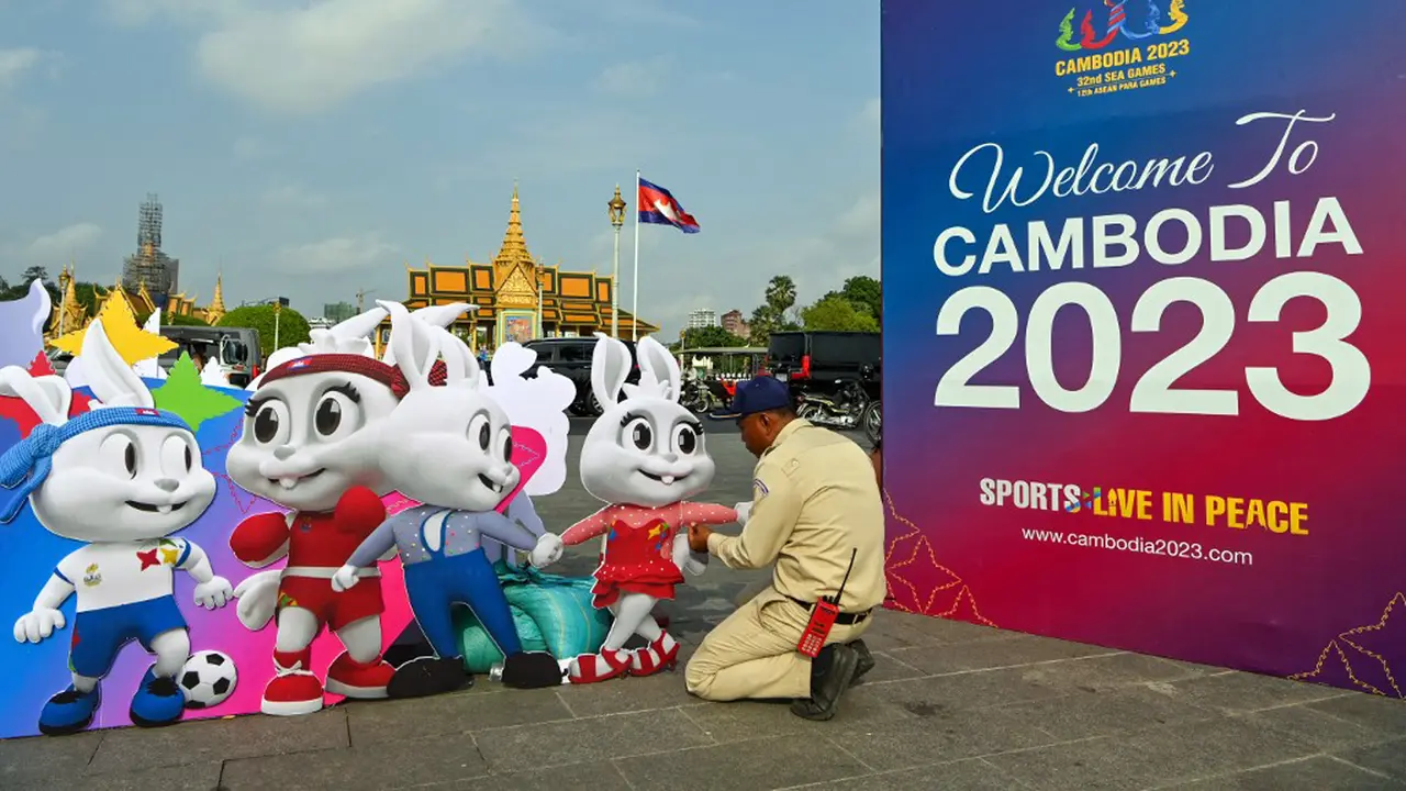 Kamboja Berhias Jelang Upacara Pembukaan SEA Games 2023