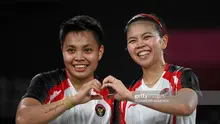 Potret Greysia Polii dan Apriyani Rahayu. (Sumber: Instagram.com/kevinbadminton_)