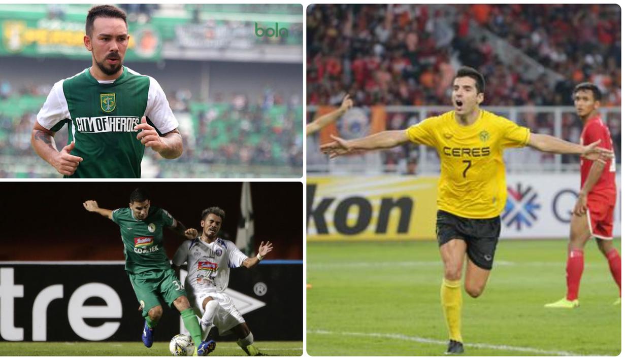 Persija Jakarta resmi mencoret Bruno Matos dari skuat Macan Kemayoran jelang memasuki paruh musim Liga 1 2019. Julio Banuelos dipastikan butuh pemain baru untuk mengisi kekosongaan tersebut. Berikut 5 pemain yang bisa gantikan posisi Bruno Matos. (Kolase foto Bola.com)