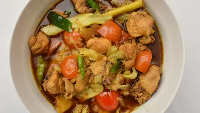 Daging sengkel ayam buncis