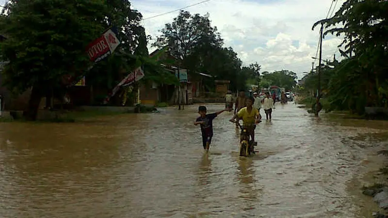 Banjir Rendam 11 Desa di Kabupaten Cilacap