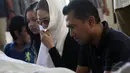 Idris Sardi, ayahanda dari Lukman Sardi tutup usia pada pukul 07.25 WIB di rumah sakit Meilia, Cibubur, Jakarta Timur, Senin (28/4/2014) (Liputan6.com/Faizal Fanani).