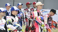 Satu-satunya pembalap Indonesia di kelas Moto3 2021, Andi Gilang. (Honda Team Asia)