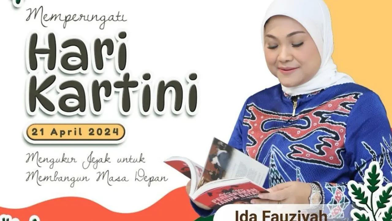 Menteri Ketenagakerjaan (Menaker) Ida Fauziyah turut memperingati hari Kartini.