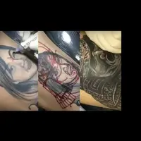 Penyesalan memang selalu muncul belakangan, makanya pikir dua kali kalau kamu mau mentato wajah pacar di tubuh. Kalau putus bagaimana? (Foto: Facebook Humor Bali Terkini)