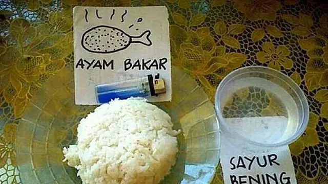 6 Potret Makan Nasi Tanpa Lauk, Sering Dialami Anak Kos