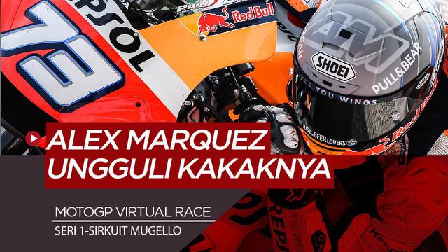 Berita Video Marc Marquez Dikalahkan Sang Adik di MotoGP Virtual Race
