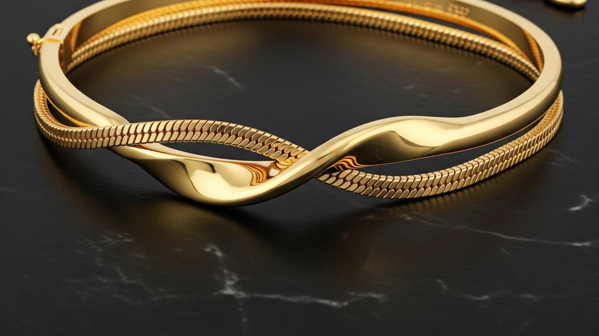 9 Model Gelang Emas Bangle Kombinasi Snake Chain untuk Tampilan Elegan