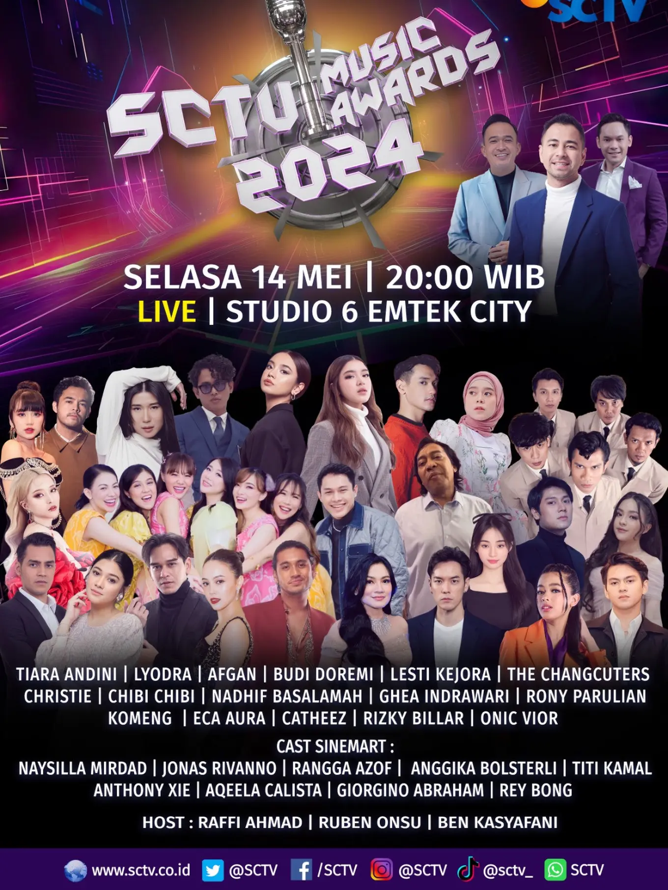 Kembali Digelar, SCTV Music Awards 2024 Hadir dengan Kategori Baru