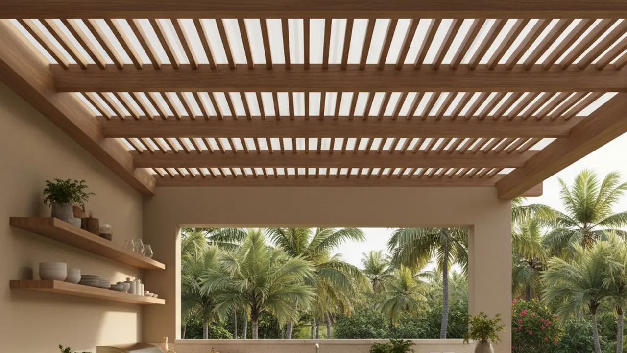 Inspirasi Dapur Outdoor Ala Rumah Tropis