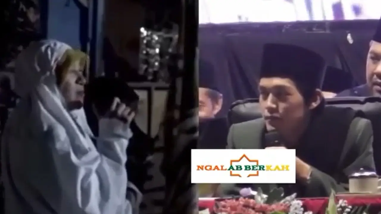Bu Lusi menangis di depan Gus Iqdam (SS: YT Ngalab Berkah)