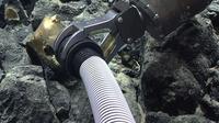 Benda emas misterius berlubang ini ditemukan di dasar laut lepas pantai Alaska. (sumber: Badan Oseanografi dan Atmosfer Nasional (NOAA))