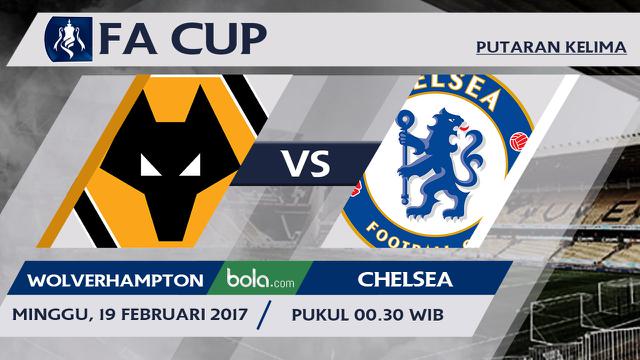 Piala FA_Wolverhampton Wanderers Vs Chelsea (Bola.com/Adreanus Titus)