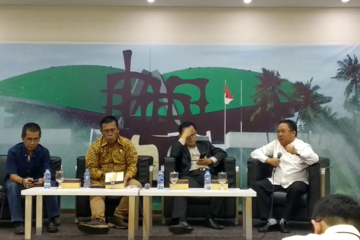diskusi empat pilar MPR dengan tema Pemantapan Persatuan dan Kesatuan Bangsa Pasca-Kontestasi Politik 2019.