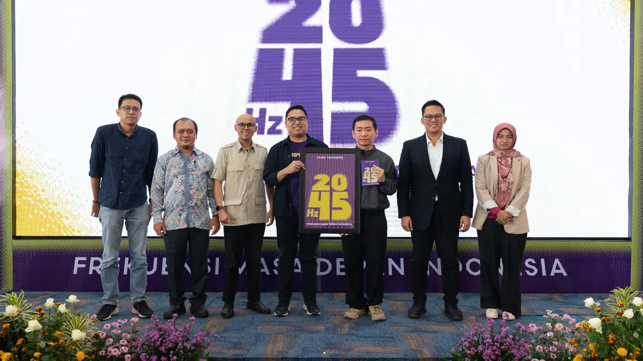 Peluncuran buku 2045 Hz di Aula Nurcholish Madjid, Universitas Paramadina.