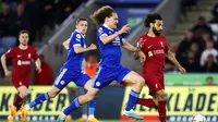 Mohamed Salah mencetak tiga assist untuk Liverpool saat kalahkan Leicester City 3-0 pada lanjutan Liga Inggris di King Power Stadium (AFP)