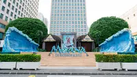 Instalasi “The Ocean Is Calling” di Plaza Senayan untuk menyambut keseruan Moana live action. (Foto/dok: Disney Indonesia)