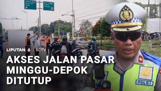 Akses Jalan Pasar Minggu-Depok Ditutup, Imbas Perbaikan Jalan yang Ambles