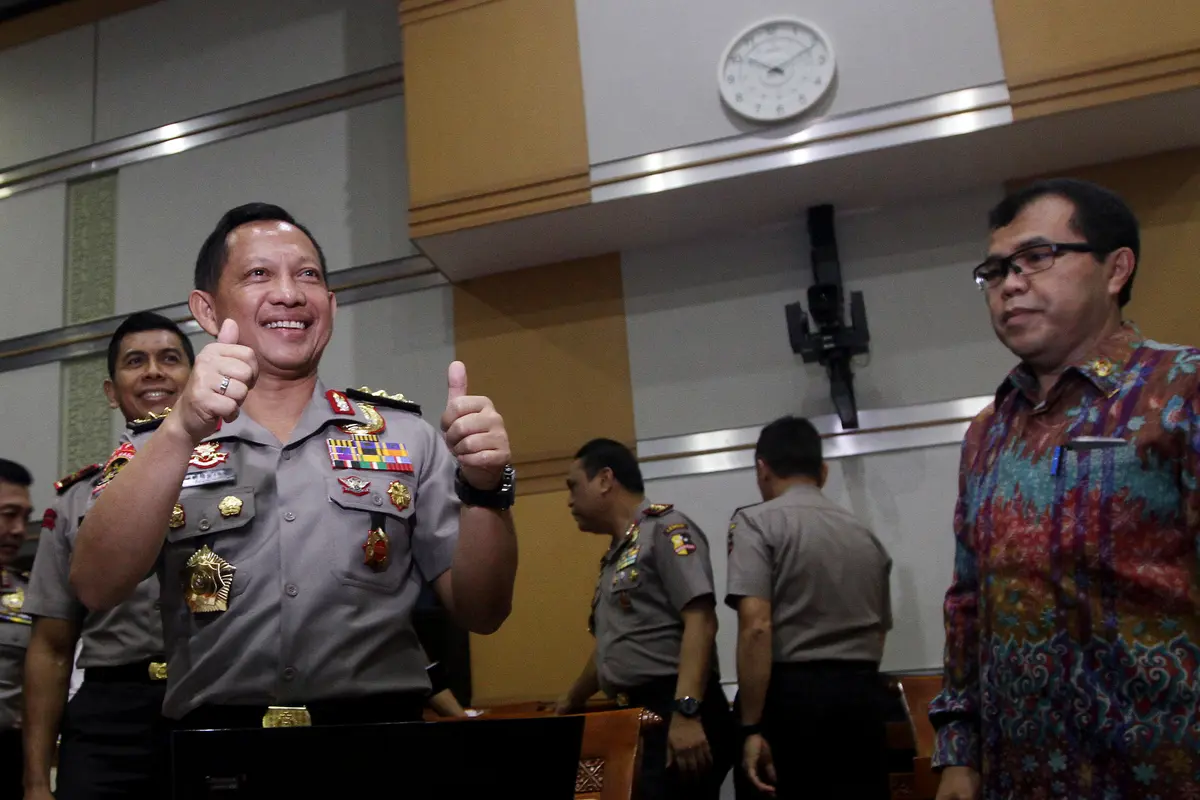 Komjen Pol Tito Karnavian saat mengikuti fit and proper test di Komisi III DPR