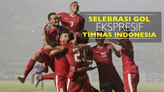 Selebrasi-Selebrasi Gol Ekspresif Timnas Indonesia di Piala AFF 2016
