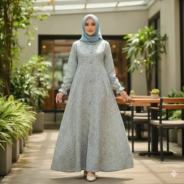 Baju Batik Syar’i Simple untuk Sehari-hari Tren 2025