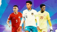 Ilustrasi - Rizky Ridho, Muhammad Ferarri, Ernando Ari (Bola.com/Adreanus Titus)